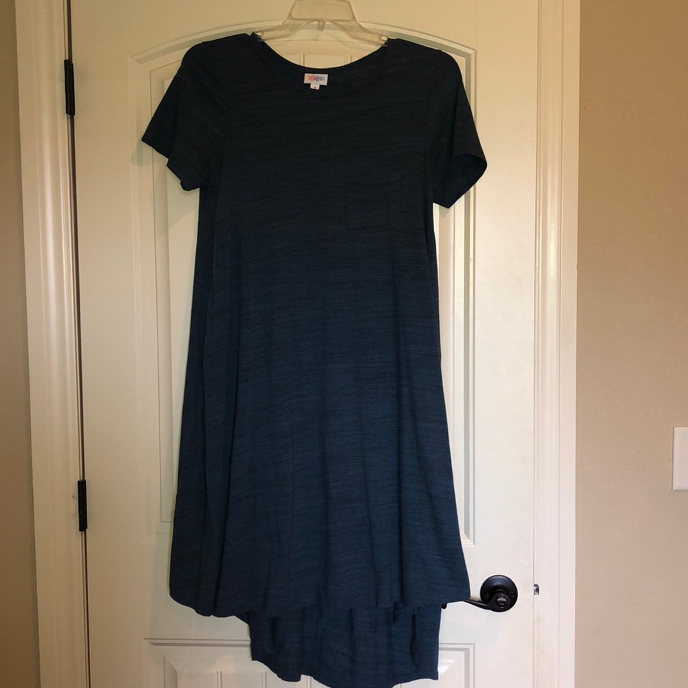 LuLaRoe Carly in dark heather blue